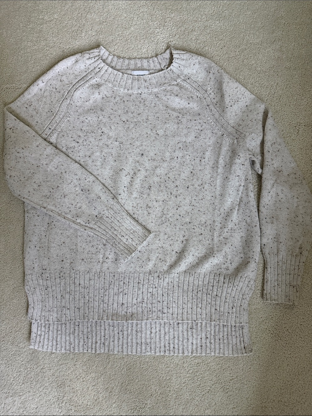 Old Navy Speckled Cream🍦🍨Crewneck Sweater